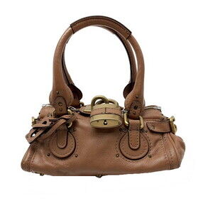 Chloe Paddington Handbag Camel Brown Calfskin